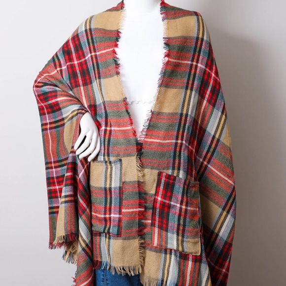 Sweaters - Blanket Scarf Kimono